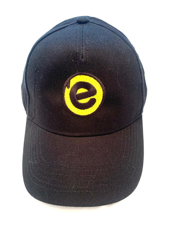 Eruption Radio UK Black Baseball Cap With Yellow Eruption Logo